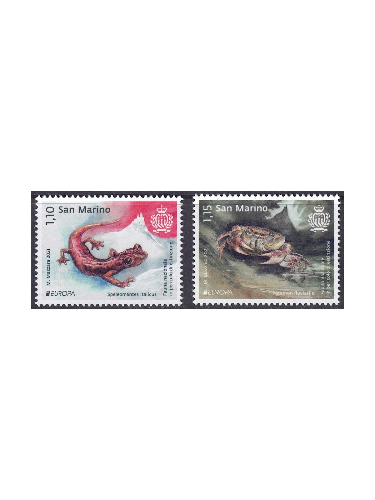 SAN MARINO 2021 Europe 2v MNH**