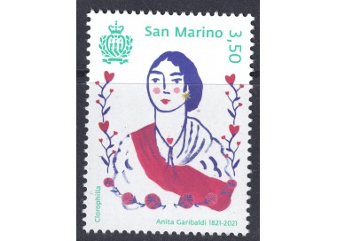SAN MARINO 2021 Anita Garibaldi MNH**