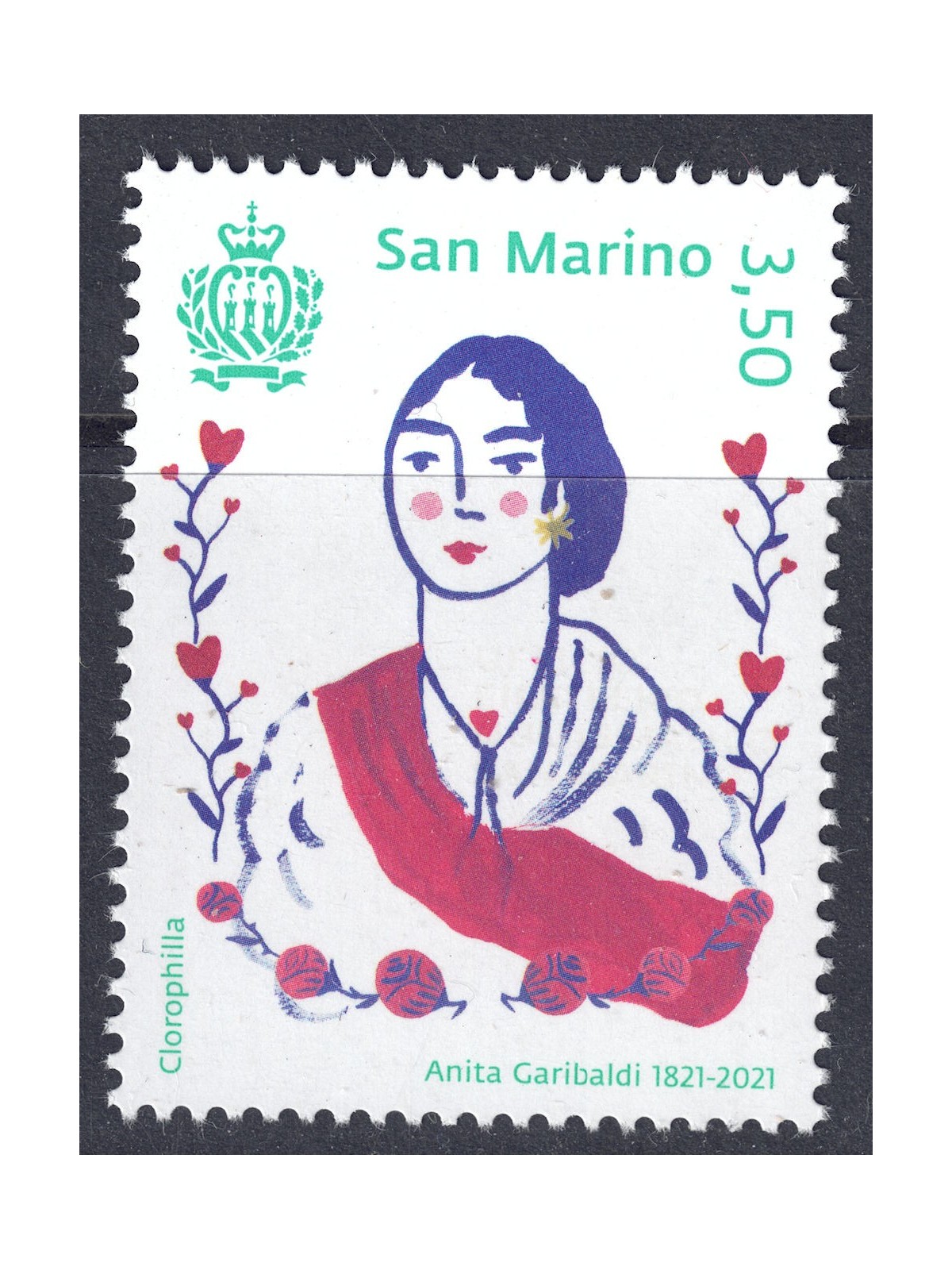 SAN MARINO 2021 Anita Garibaldi MNH**