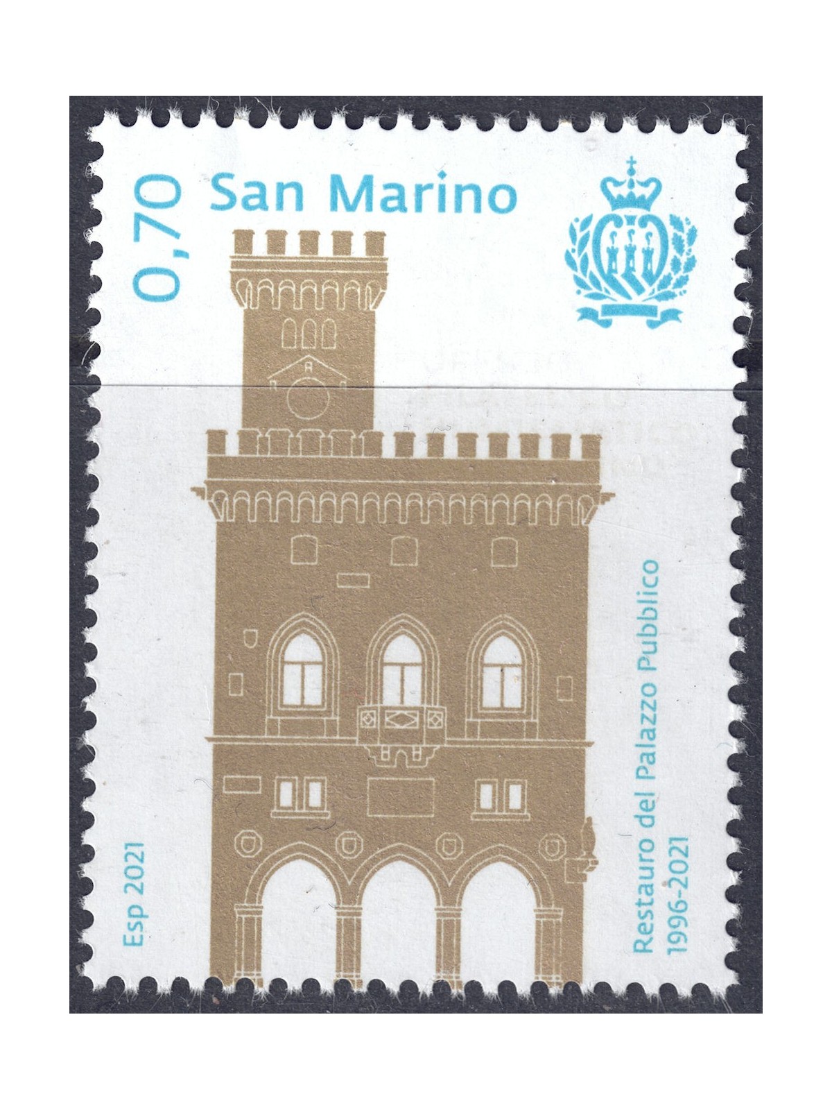 SAN MARINO 2021 Palazzo Pubblico MNH**