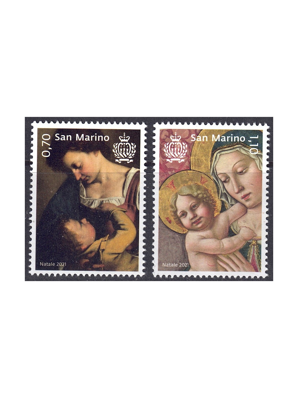 SAN MARINO 2021 Christmas 2v MNH**