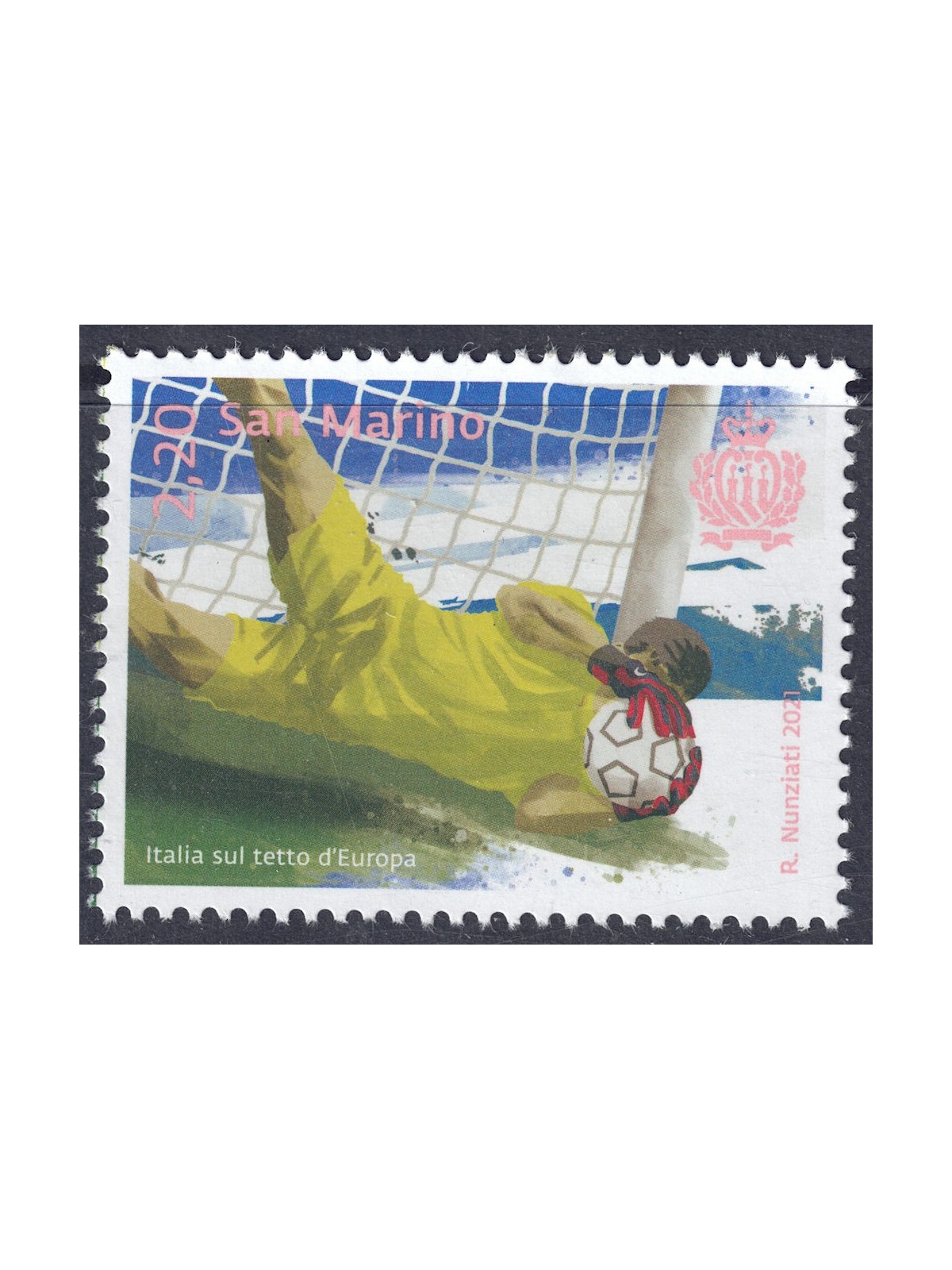 SAN MARINO 2021 Italy European Champion MNH**