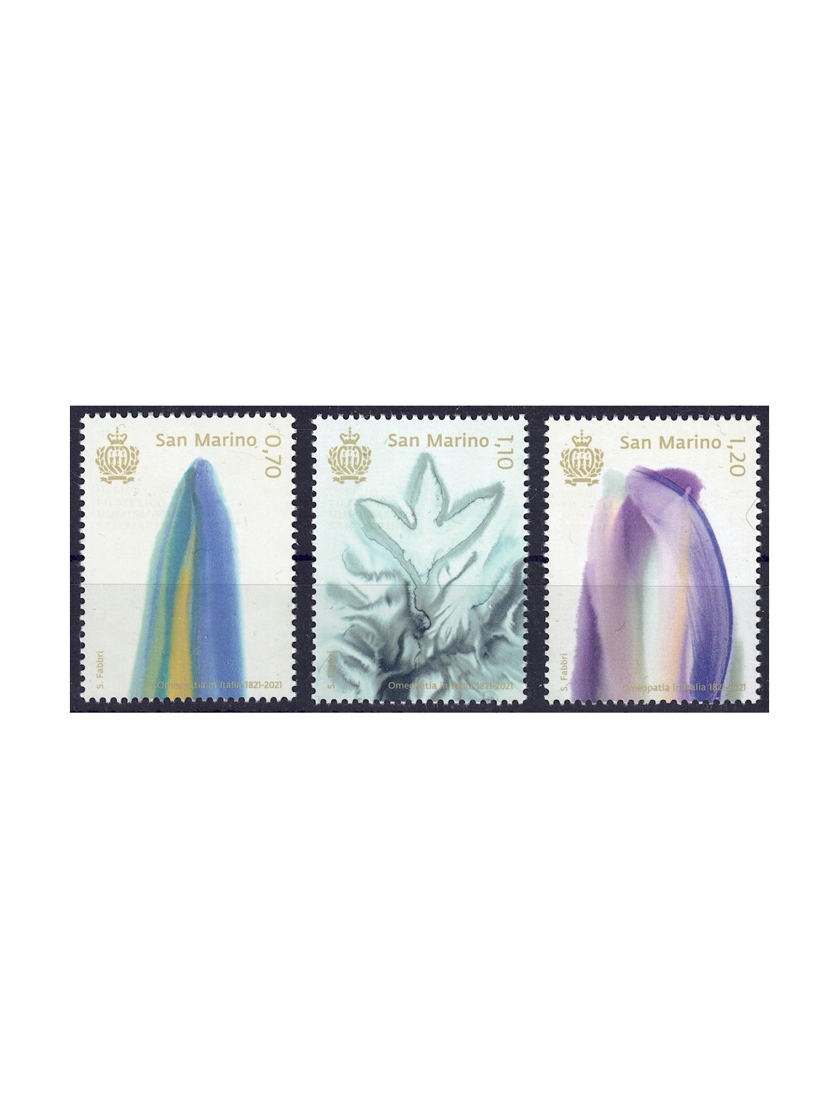 SAN MARINO 2021 Homeopathy 3v MNH**