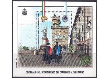 SAN MARINO 2021 Carabinieri Detachment s/s MNH**