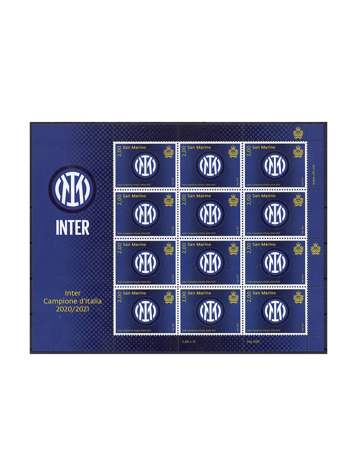 SAN MARINO 2021 Inter m/s MNH**
