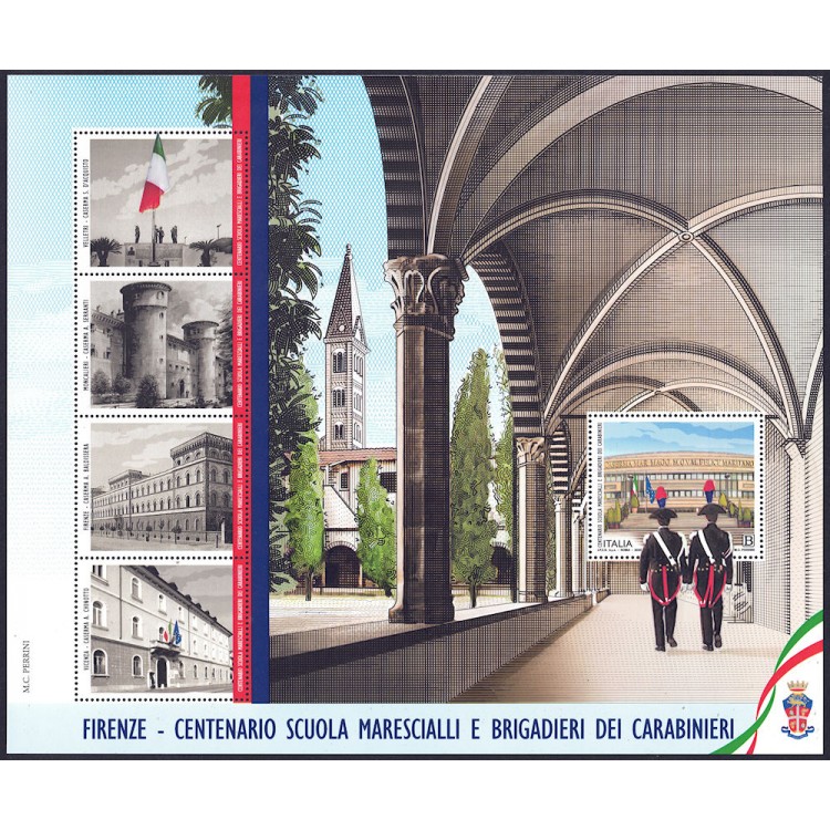 ITALY 2020 School of Marshals and Brigadier Generals s/s MNH**