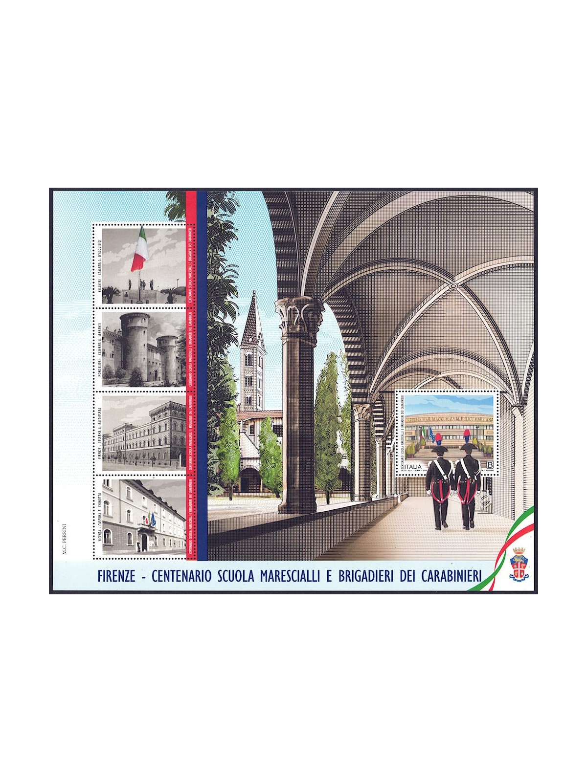 ITALY 2020 School of Marshals and Brigadier Generals s/s MNH**