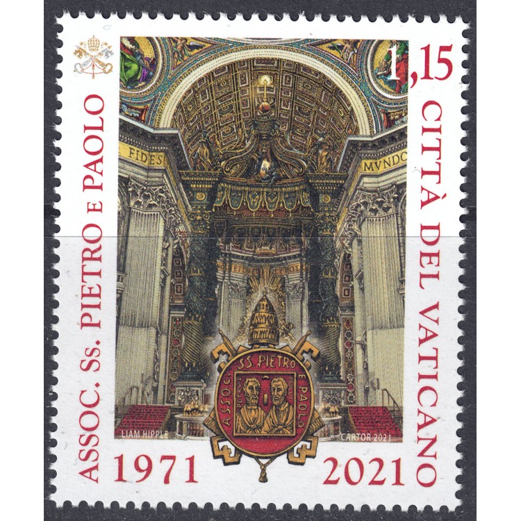 VATICANO 2021 Associazione Santi Pietro e Paolo MNH**