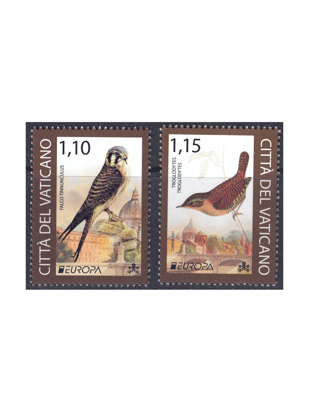 VATICAN 2021 Europe 2v MNH**