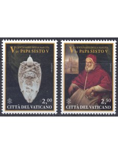 VATICAN 2021 Pope Sixtus V 2v MNH**