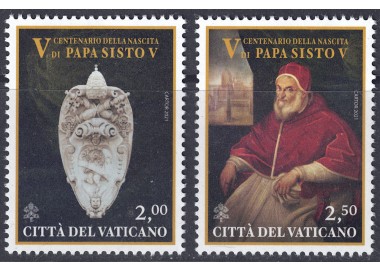 VATICAN 2021 Pope Sixtus V 2v MNH**