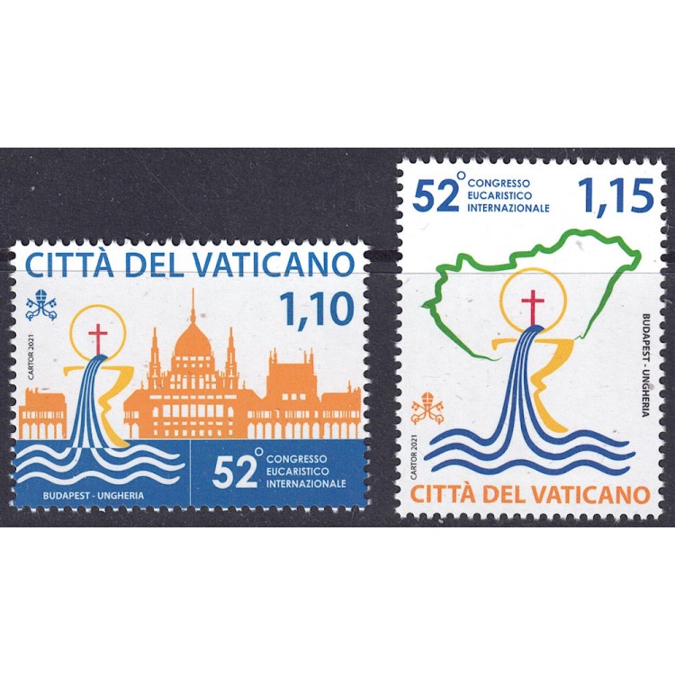 VATICANO 2021 Congresso Eucaristico Internazionale 2v MNH**