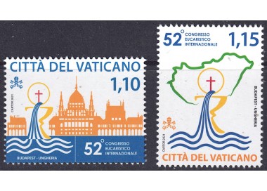 VATICANO 2021 Congresso Eucaristico Internazionale 2v MNH**
