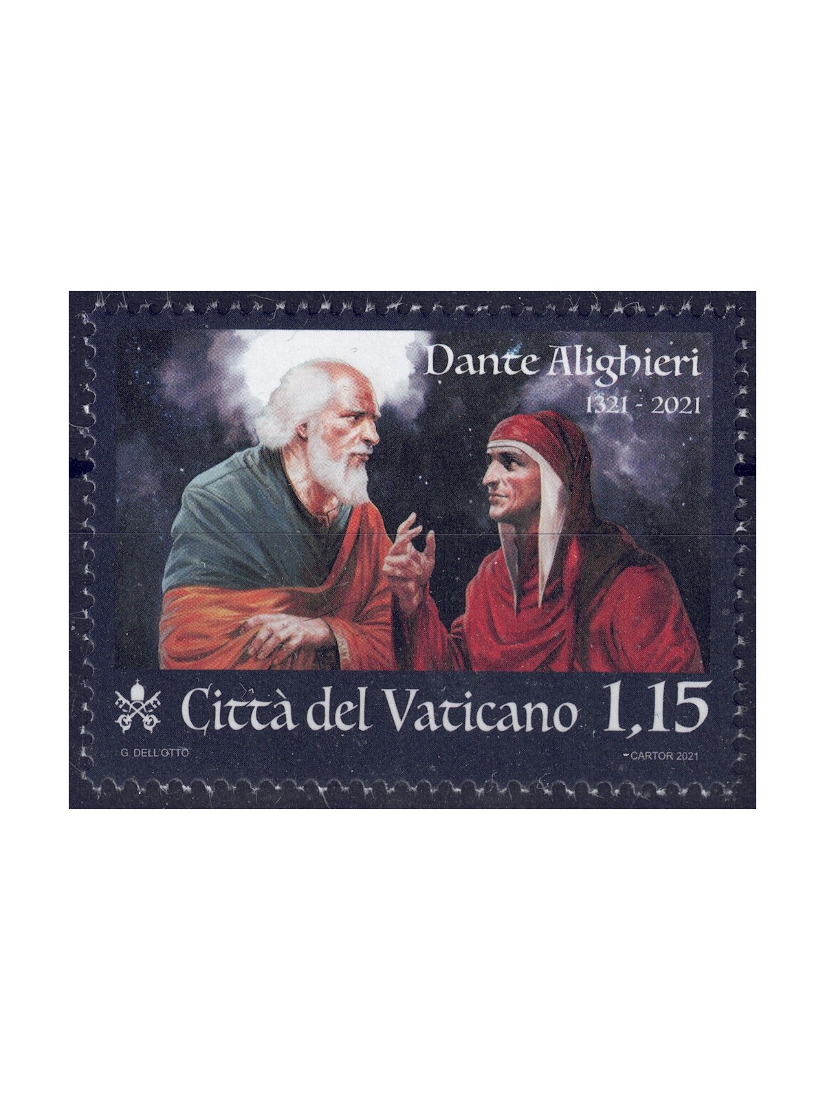 VATICAN 2021 Dante Alighieri MNH**