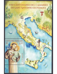 VATICANO 2021 Cammino di Sant'Antonio BF MNH**