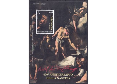 VATICANO 2021 Caravaggio BF MNH**