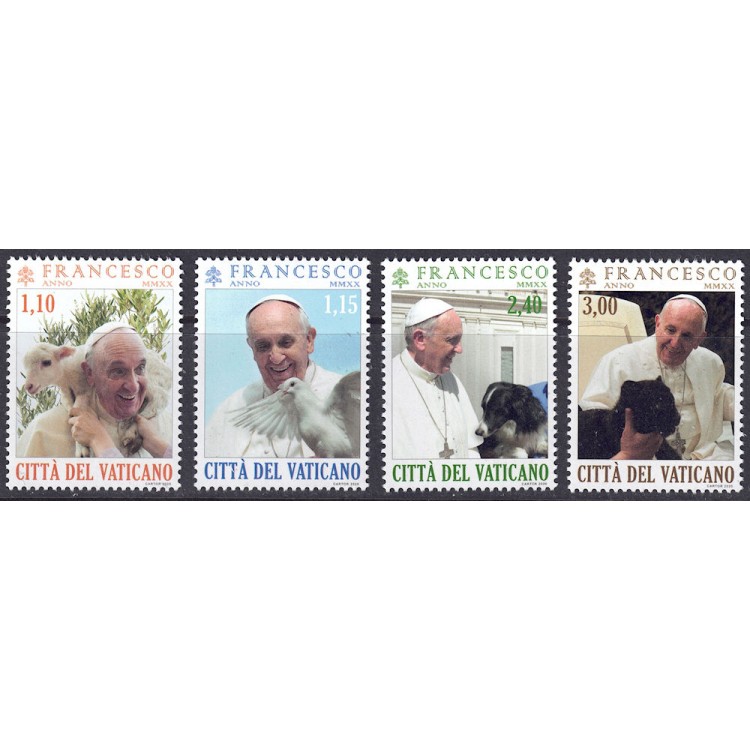 VATICANO 2020 Pontificato di Papa Francesco 4v MNH**