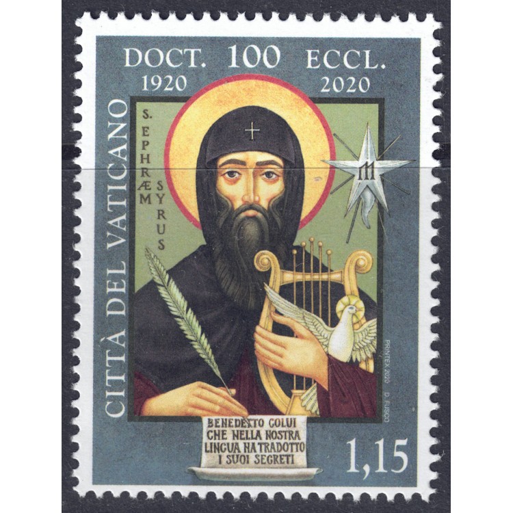 VATICAN 2020 Saint Ephrem the Syrian MNH**