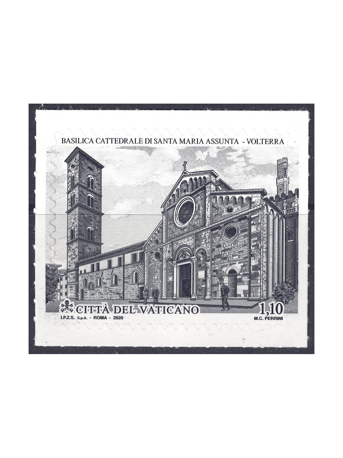 VATICANO 2020 Basilica di Volterra MNH**