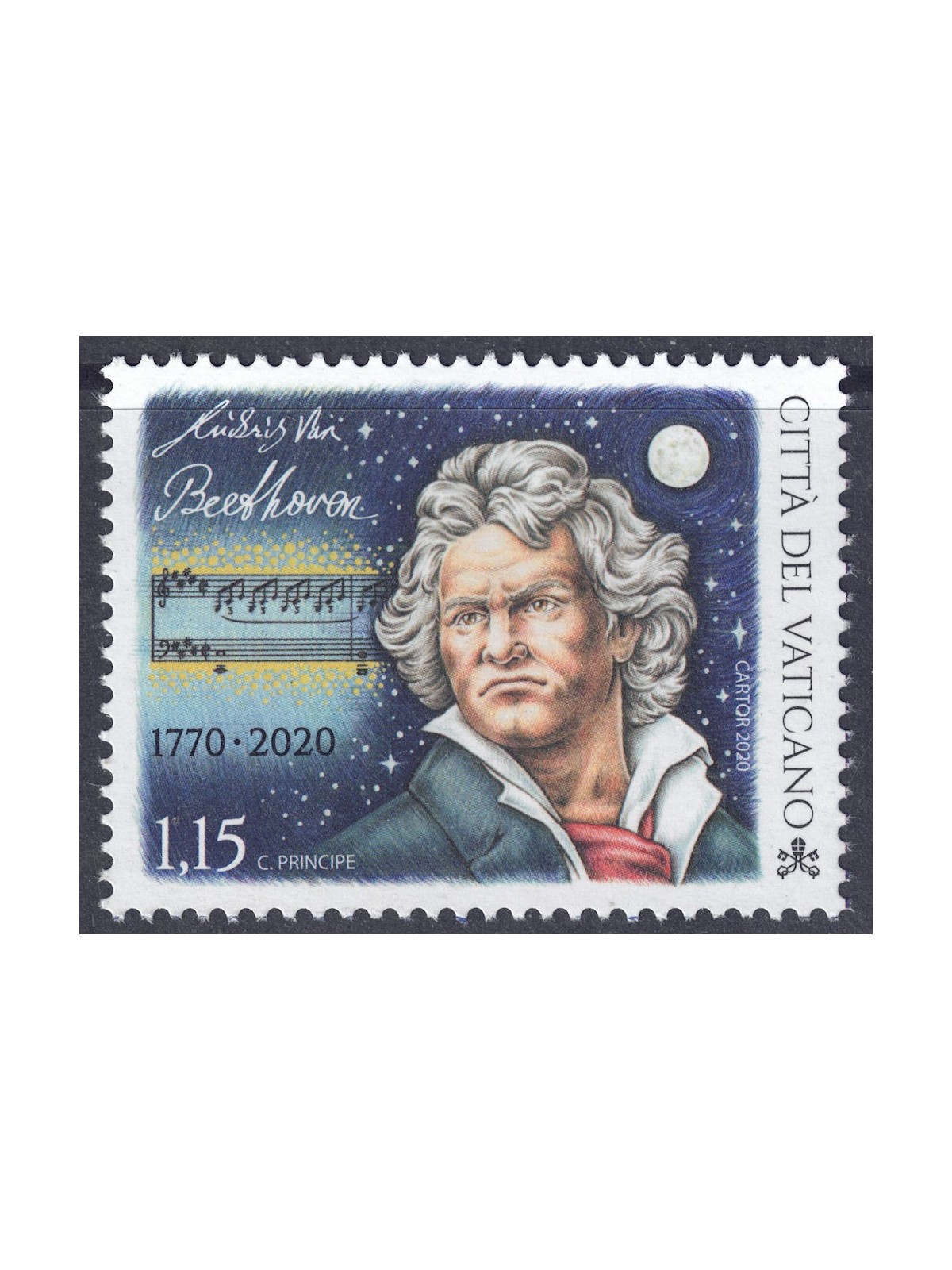 VATICANO 2020 Ludwig Van Beethoven MNH**