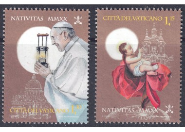 VATICANO 2020 Natale 2v MNH**