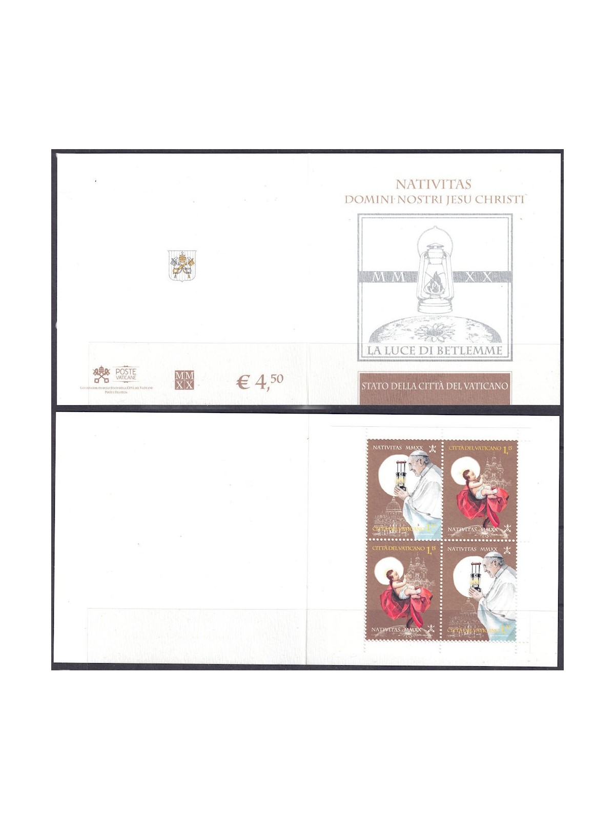 VATICANO 2020 Natale LB MNH**