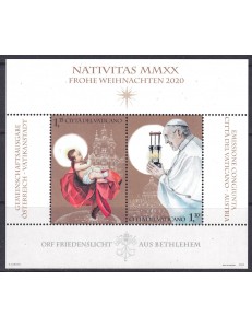 VATICAN 2020 Christmas s/s MNH**