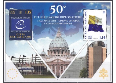 VATICAN 2020 Diplomatic Relations s/s MNH**