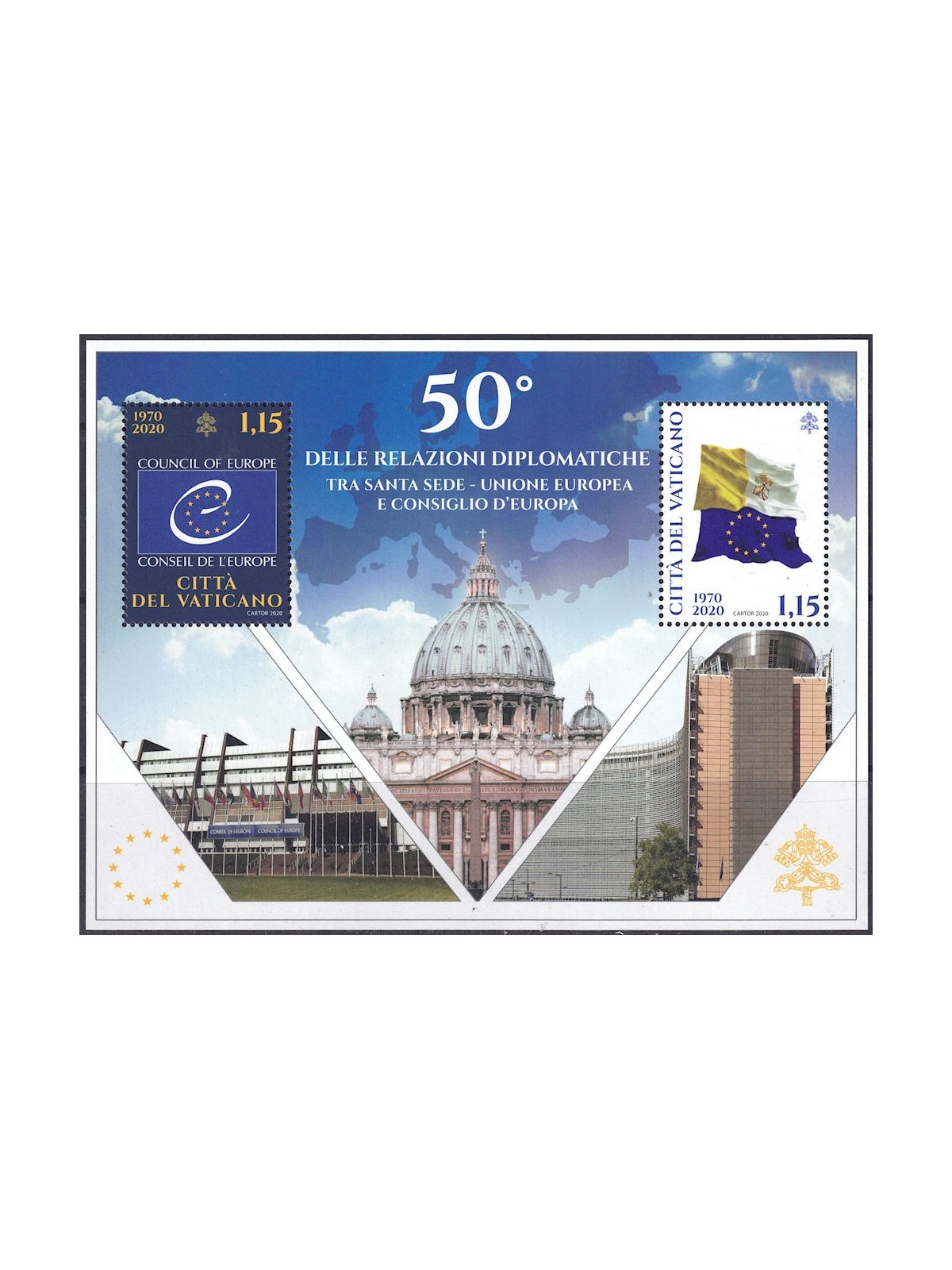 VATICANO 2020 Relazioni diplonatiche BF MNH**