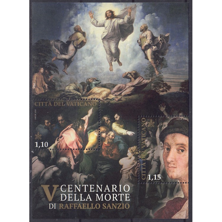 VATICANO 2020 Raffaello Sanzio BF MNH**
