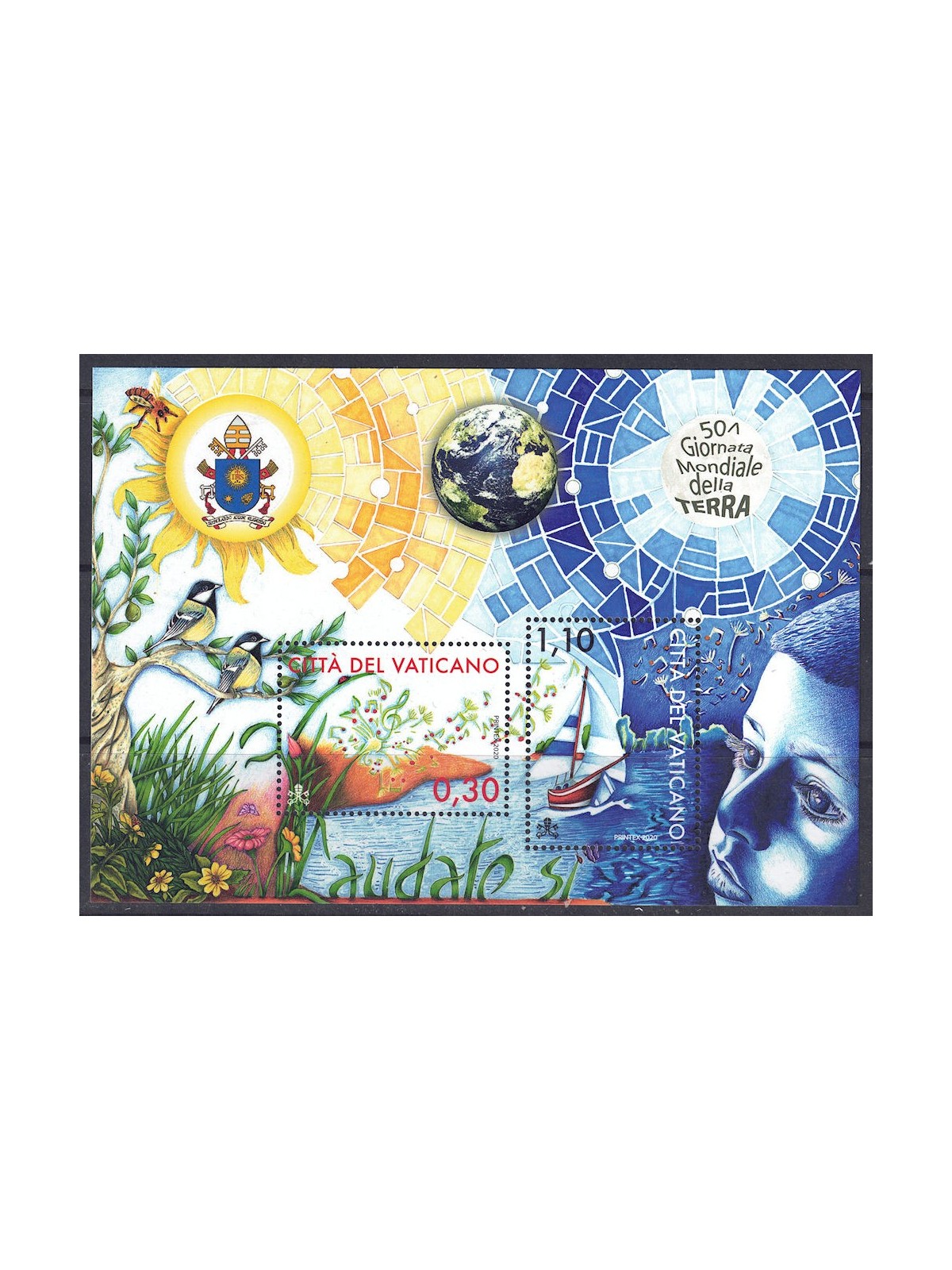 VATICANO 2020 Giornata mondiale della Terra BF MNH**