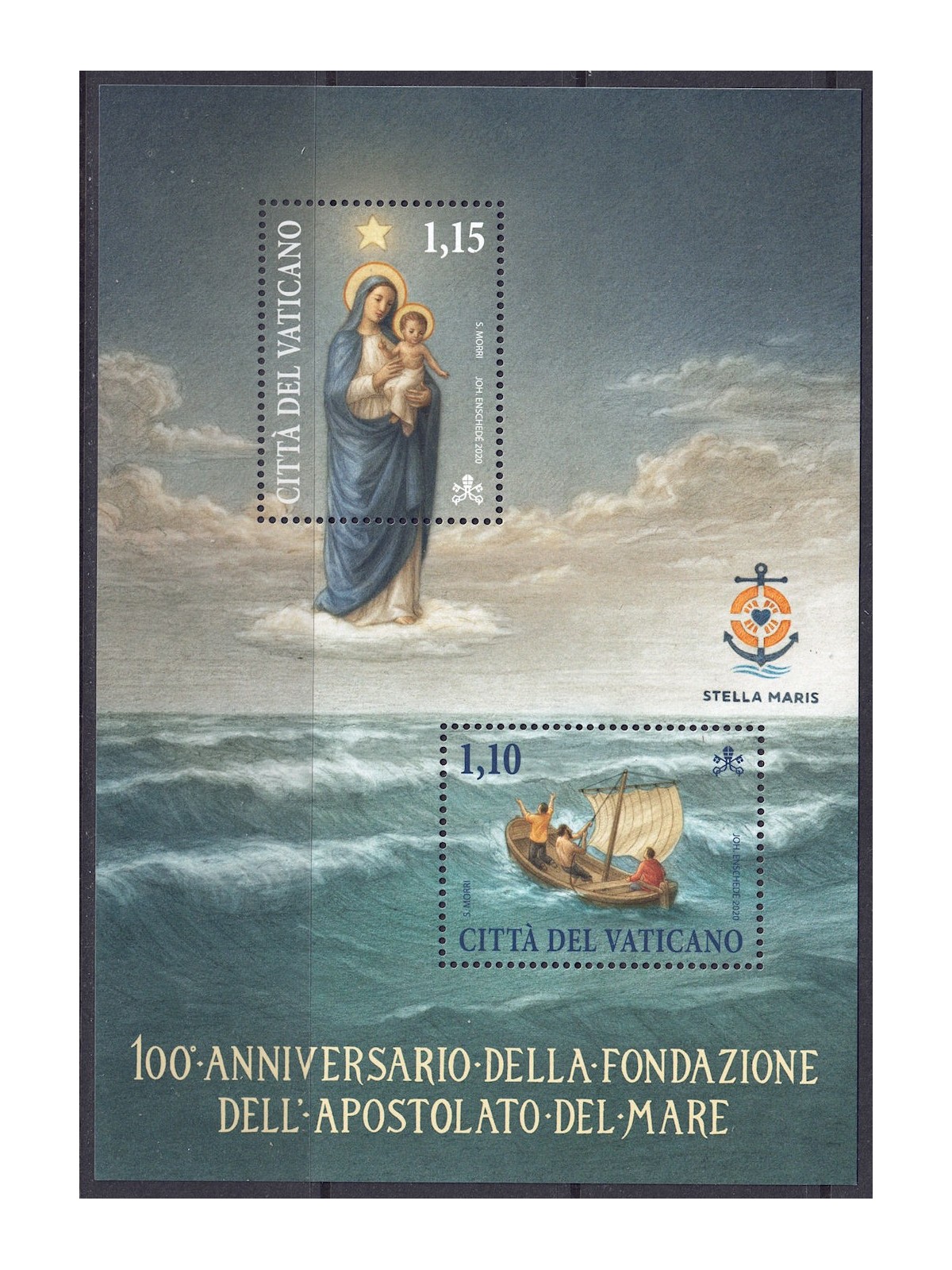 VATICANO 2020 Apostolato del mare BF MNH**