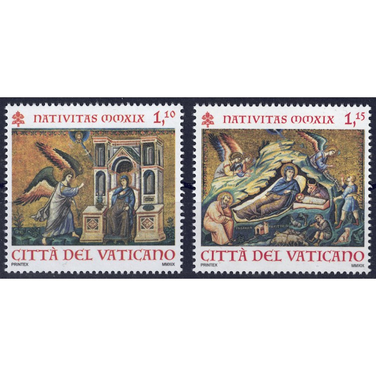 VATICAN 2019 Christmas 2v MNH**
