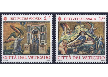 VATICAN 2019 Christmas 2v MNH**