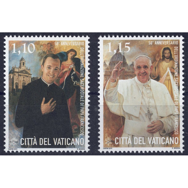 VATICANO 2019 Ordinazione sacerdotale 2v MNH**