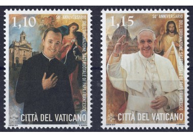 VATICANO 2019 Ordinazione sacerdotale 2v MNH**