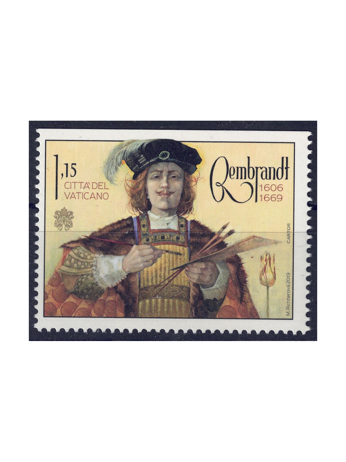 VATICAN 2019 Rembrandt (b) MNH**