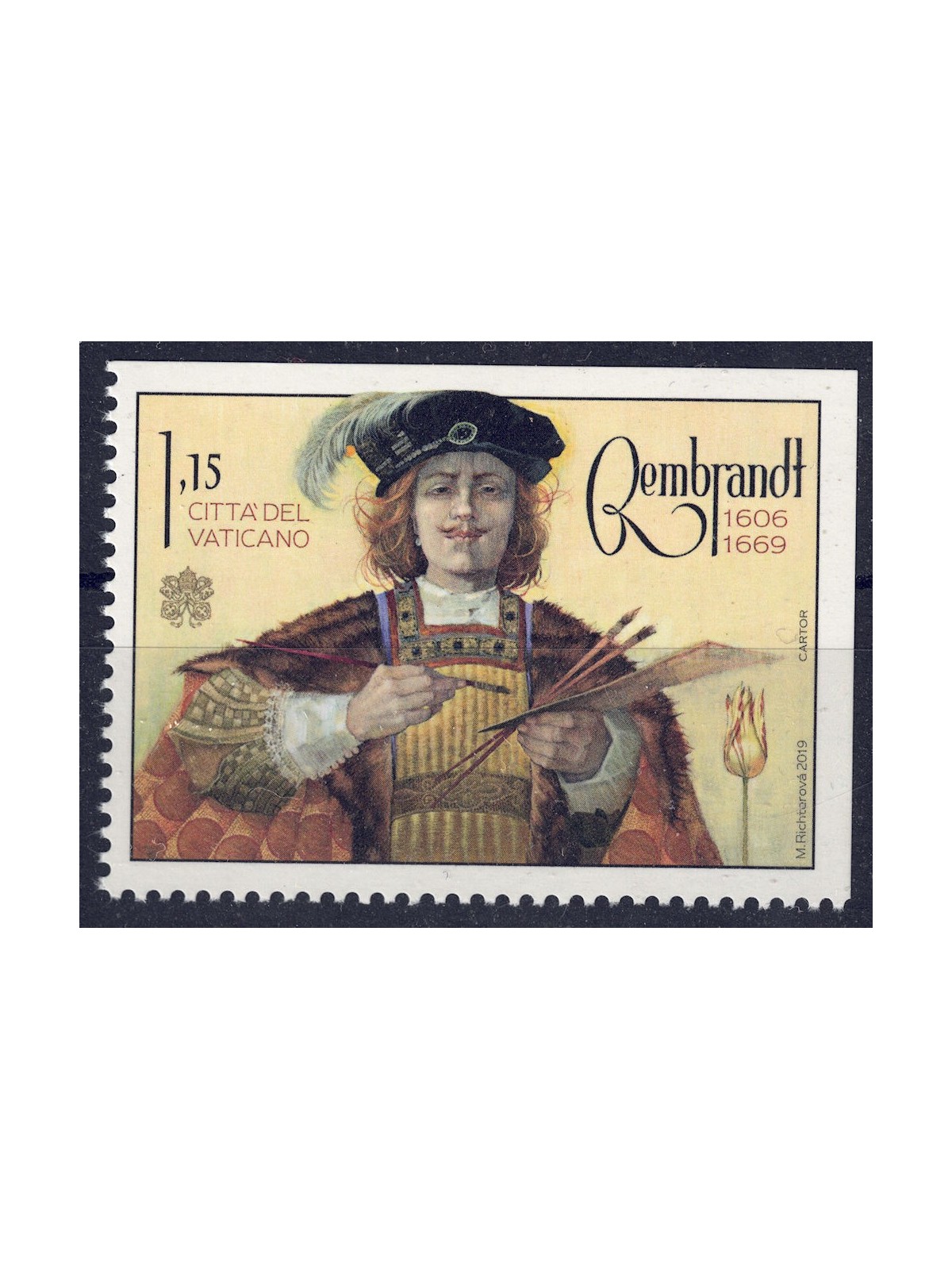 VATICANO 2019 Rembrandt (c) MNH**