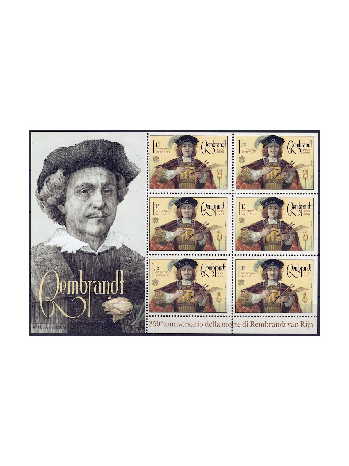 VATICANO 2019 Rembrandt MF MNH**