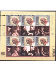 POLONIA 2020 Giovanni Paolo II MF MNH**