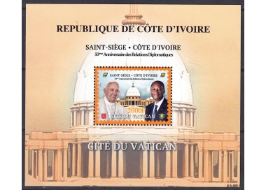 IVORY COAST 2020 Diplomatic Relations s/s MNH**