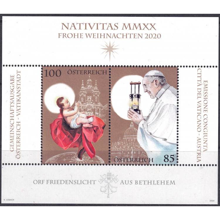 AUSTRIA 2020 Christmas s/s MNH**