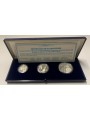 MEXICO 1986 Set of 3 Silver Coins Football Championship (2nd series)