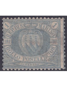 SAN MARINO 1894-99 1£ blue grey MNH** ©