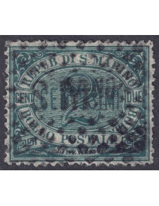 SAN MARINO 1877-90 2c verde us