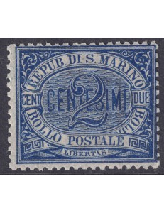 SAN MARINO 1892-94 2c blue MNH**