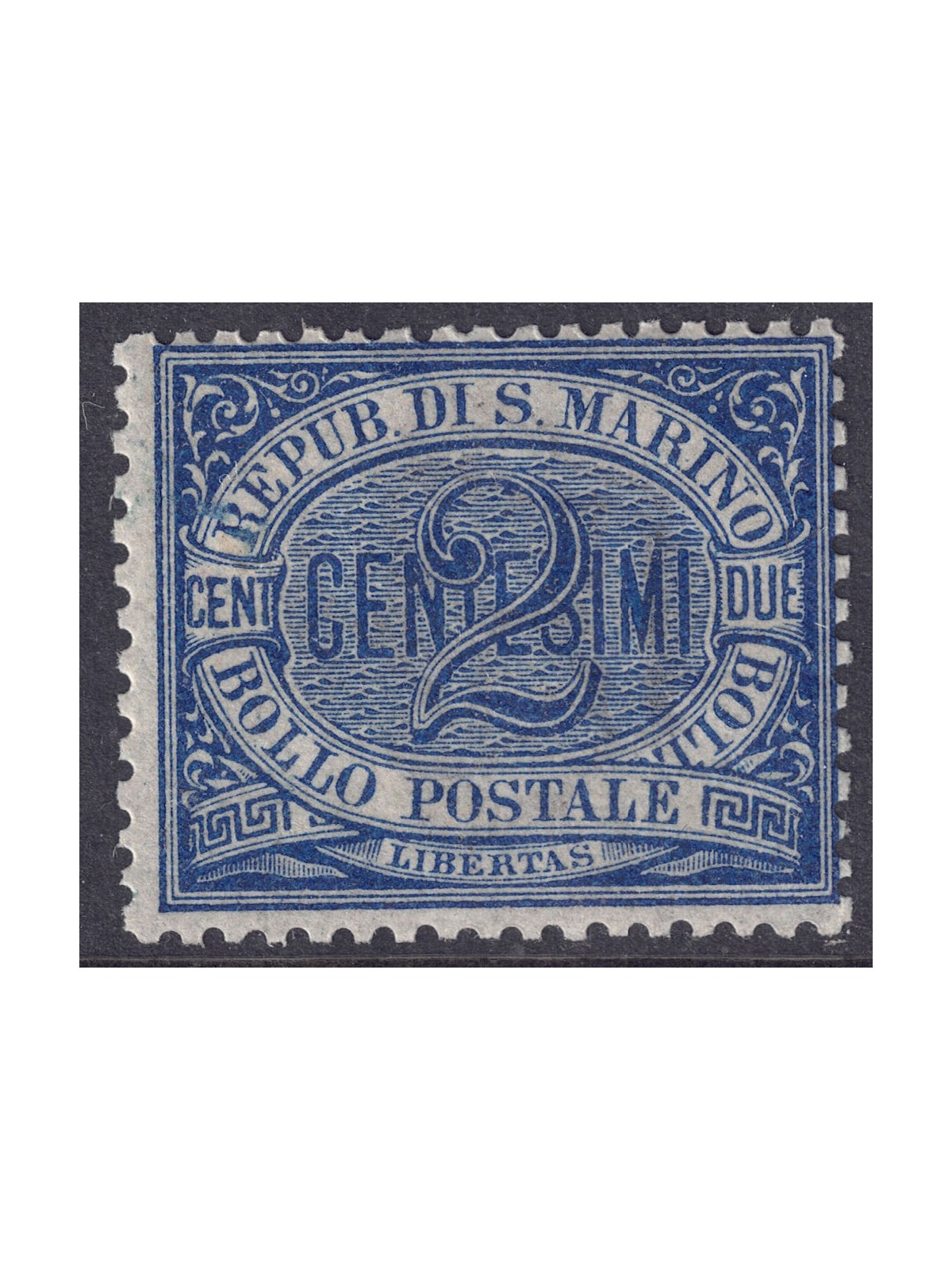 SAN MARINO 1892-94 2c blue MNH**