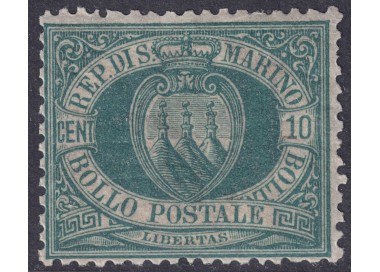 SAN MARINO 1892-94 10c green MNH**