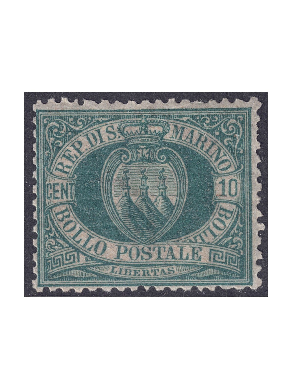 SAN MARINO 1892-94 10c green MNH**