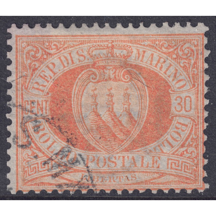 SAN MARINO 1892-94 30c orange us